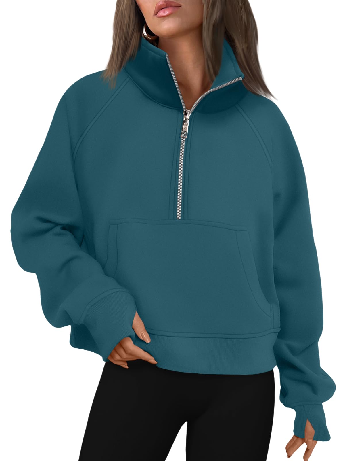 AUTOMET Womens Sweatshirts Half Zip Fleece Pullover Fall Outfits