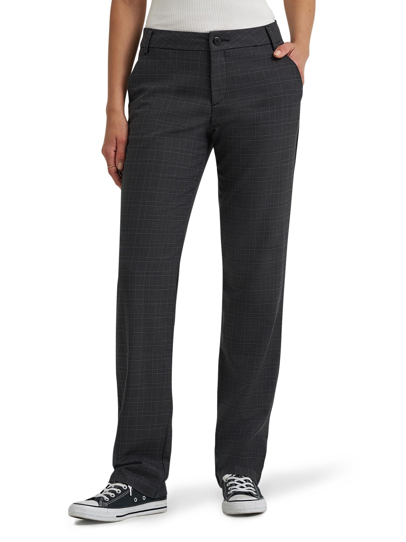 Lee Women's Wrinkle Free Relaxed Fit Straight Leg Pant