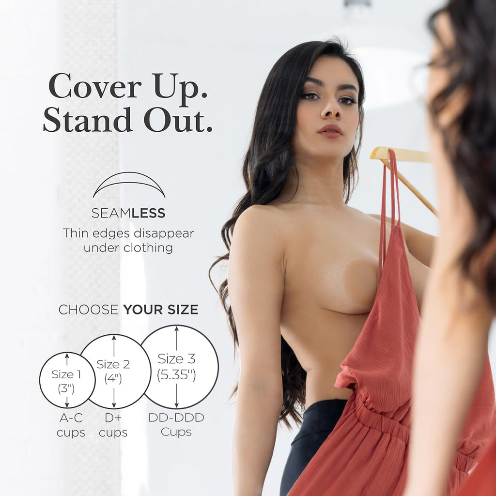 Nippies Reusable Nipple Covers, Skin Safe Pasties in Circle or Lift Style