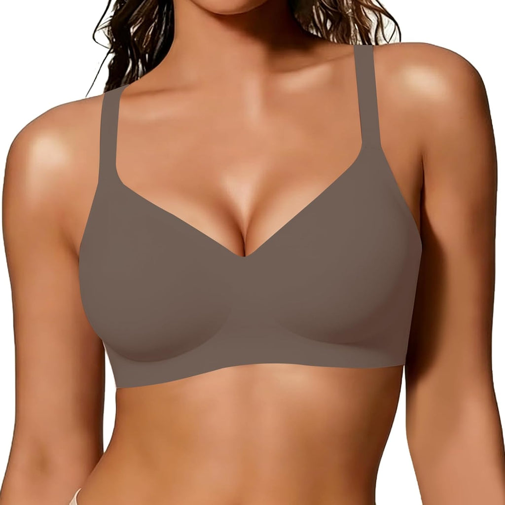 As Fairy Wireless Bras for Women Full Coverage Seamless Comfort T-Shirt Bra