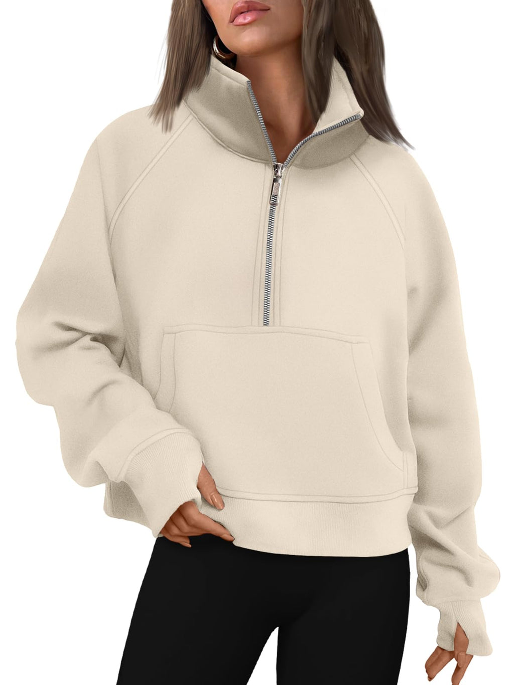 AUTOMET Womens Sweatshirts Half Zip Fleece Pullover Fall Outfits