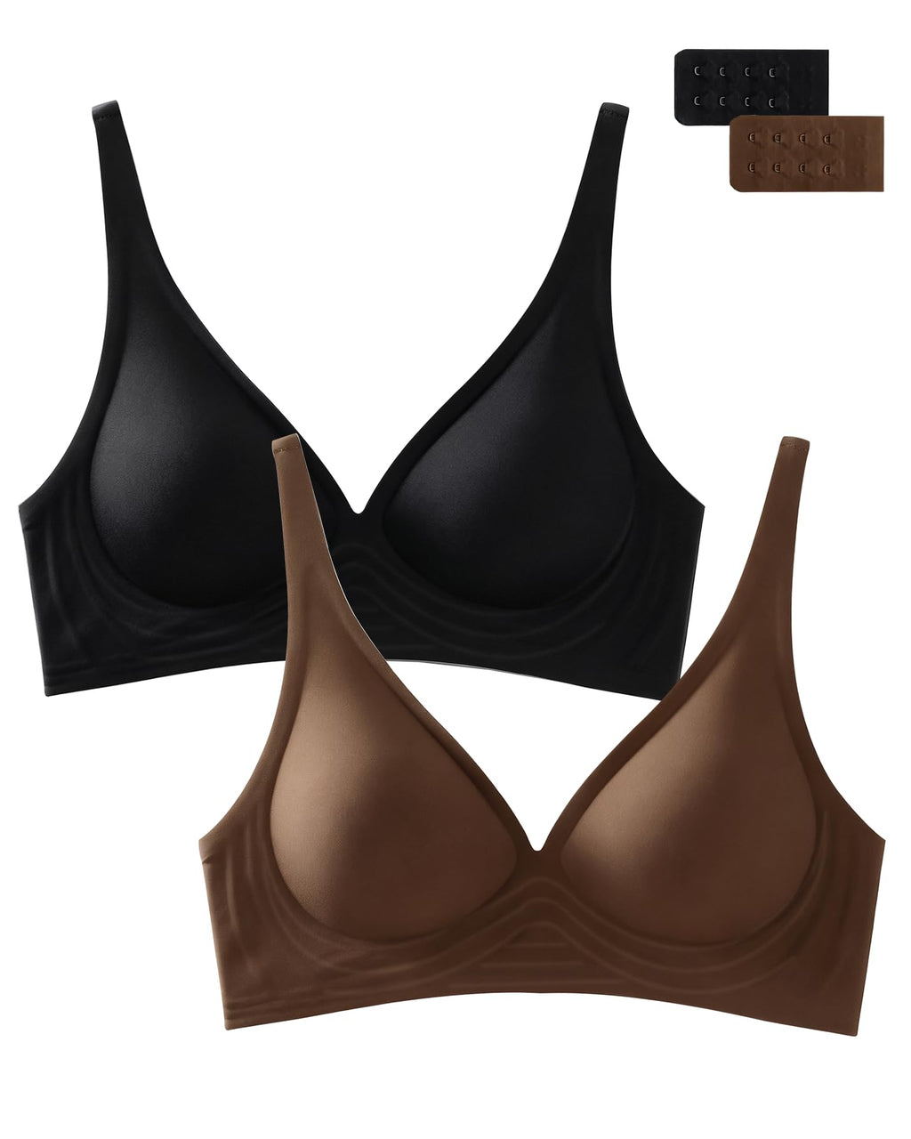 Deep V Bra Wireless Sexy Push Up Bralette Padded Seamless Jelly Bra