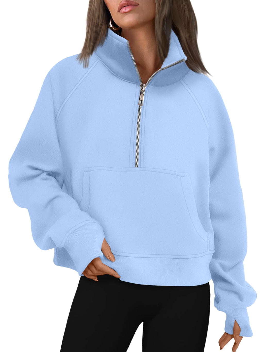 AUTOMET Womens Sweatshirts Half Zip Fleece Pullover Fall Outfits