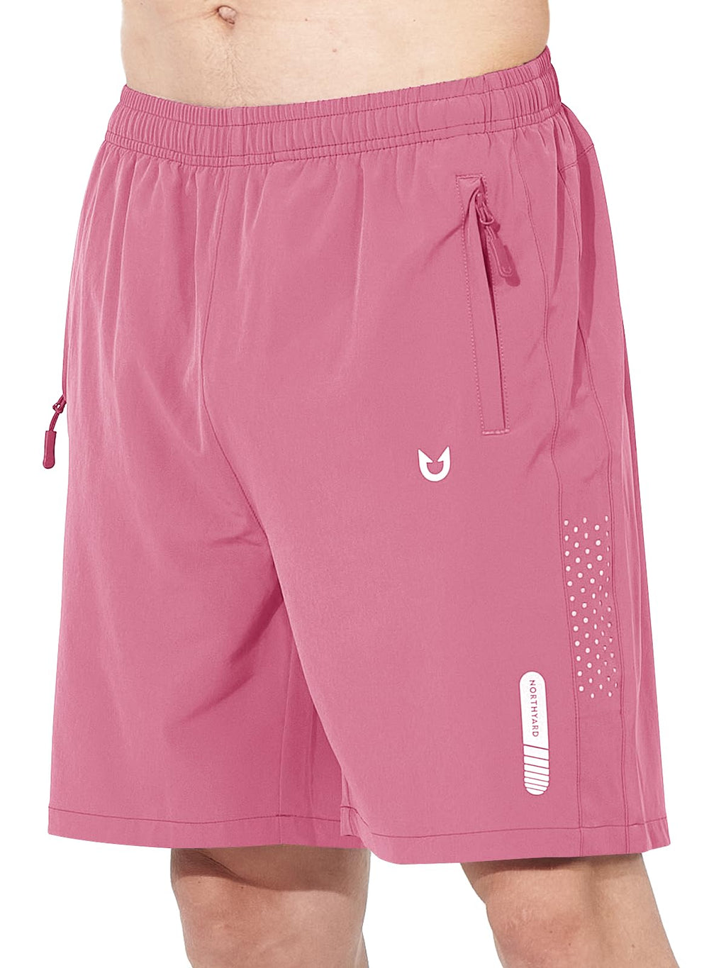 NORTHYARD Men's Athletic Running Shorts Gym Workout 7"/9"/5" Zipper Pockets