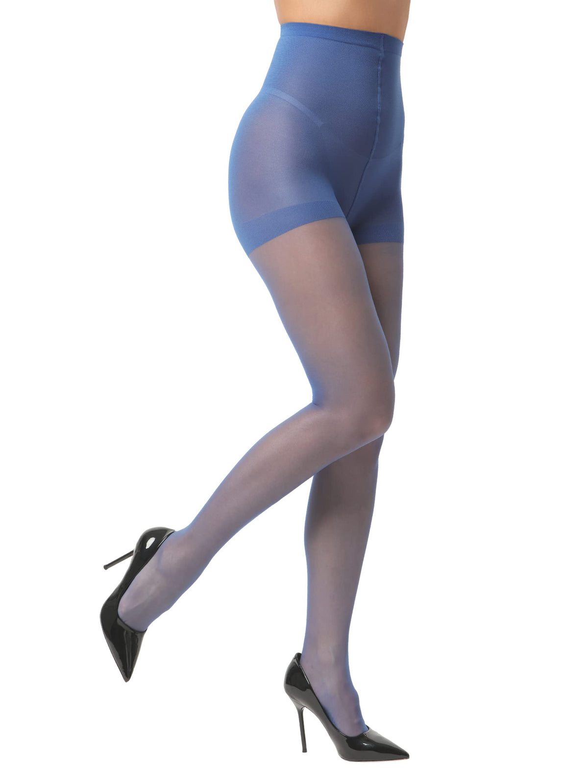 EVERSWE 3 Pairs Women's Sheer Pantyhose 20D, High Waist Control Top Pantyhose Hosiery