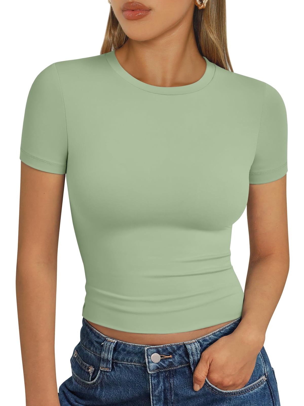 Trendy Queen Womens Short Sleeve T Shirt Basic Summer Top
