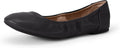 Amazon Essentials Women's Comfortable Round Toe Ballet Flats, Cushioned Memory Foam