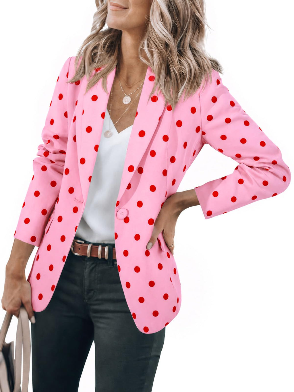 Cicy Bell Womens Casual Blazers Long Sleeve Work Office Suit Jackets Blazer
