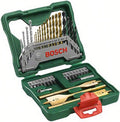 Bosch Home and Garden X/Line 40 Parça Aksesuar Seti, Matkap uçları, Vidalama uçları, Üniversal Tutucu, Havşa açıcı, Uzun Ömürlü, Yeşil