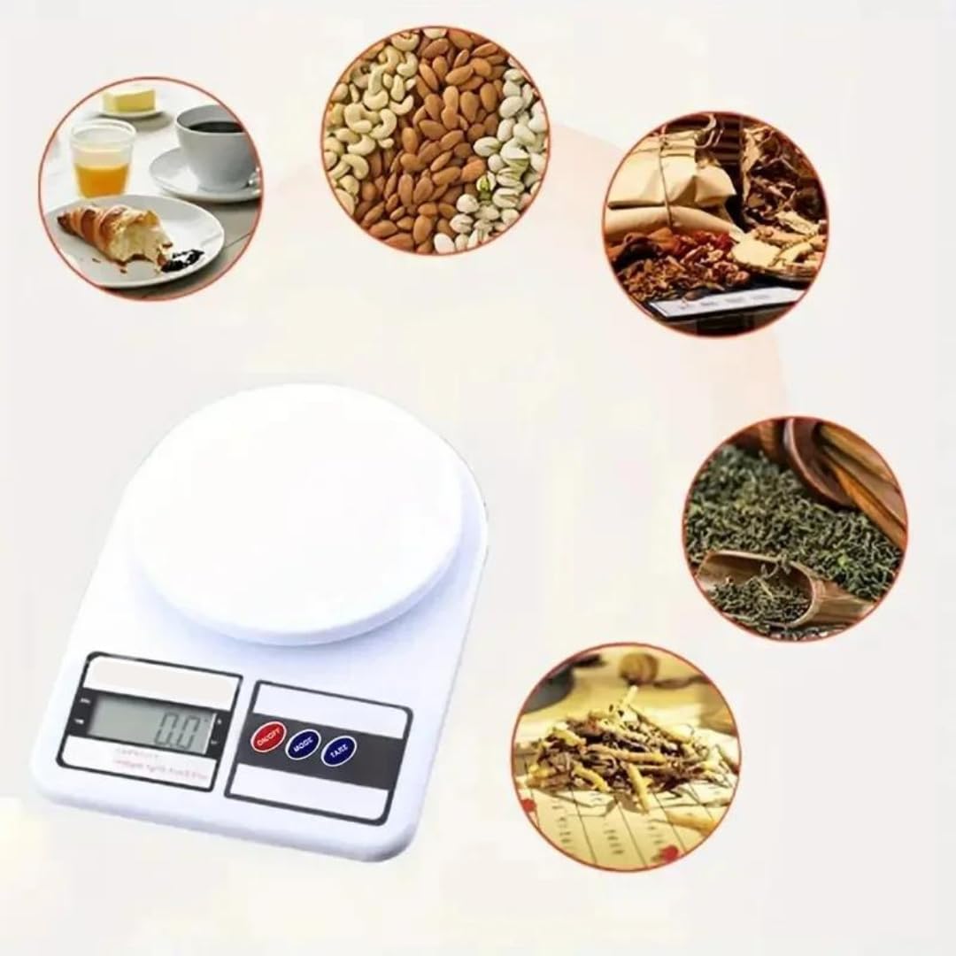 Jouis Mutfak Tartısı, Elektronik Hassas Mutfak Terazisi, Tartısı, Dijital Mutfak Tartısı, Mutfak Terazisi, 10 kg 1 gr Hassasiyet, Dara Özelliği [Enerji Sınıfı A++