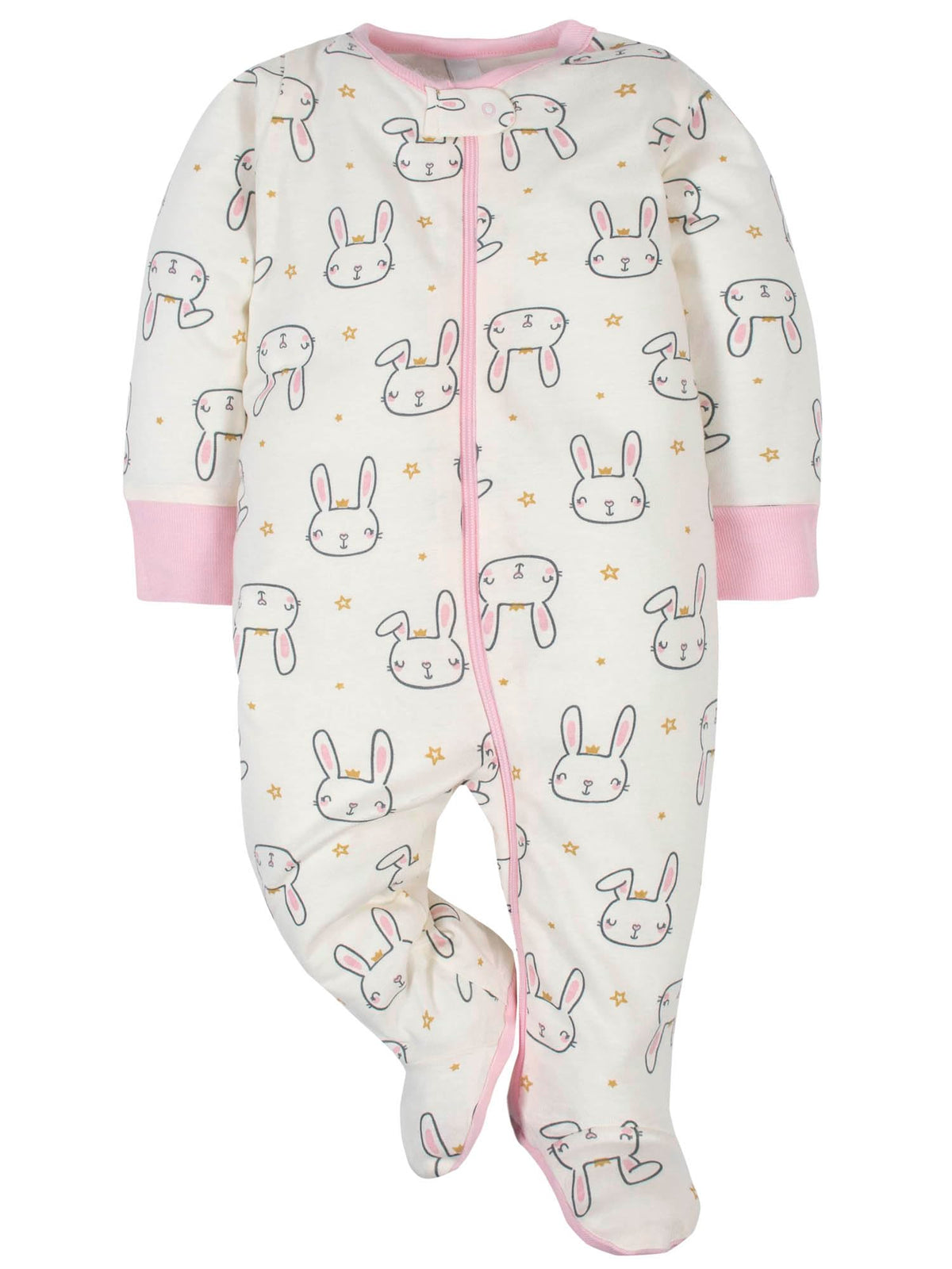Gerber Baby Girls 4-Pack Sleep 'N Play Footie