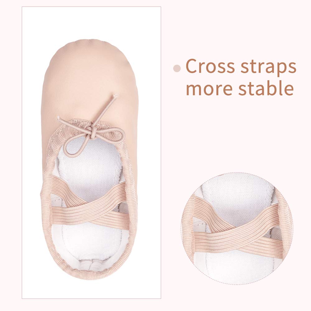Stelle Ballet Shoes for Girls Toddler Soft Leather Split Sole Practice