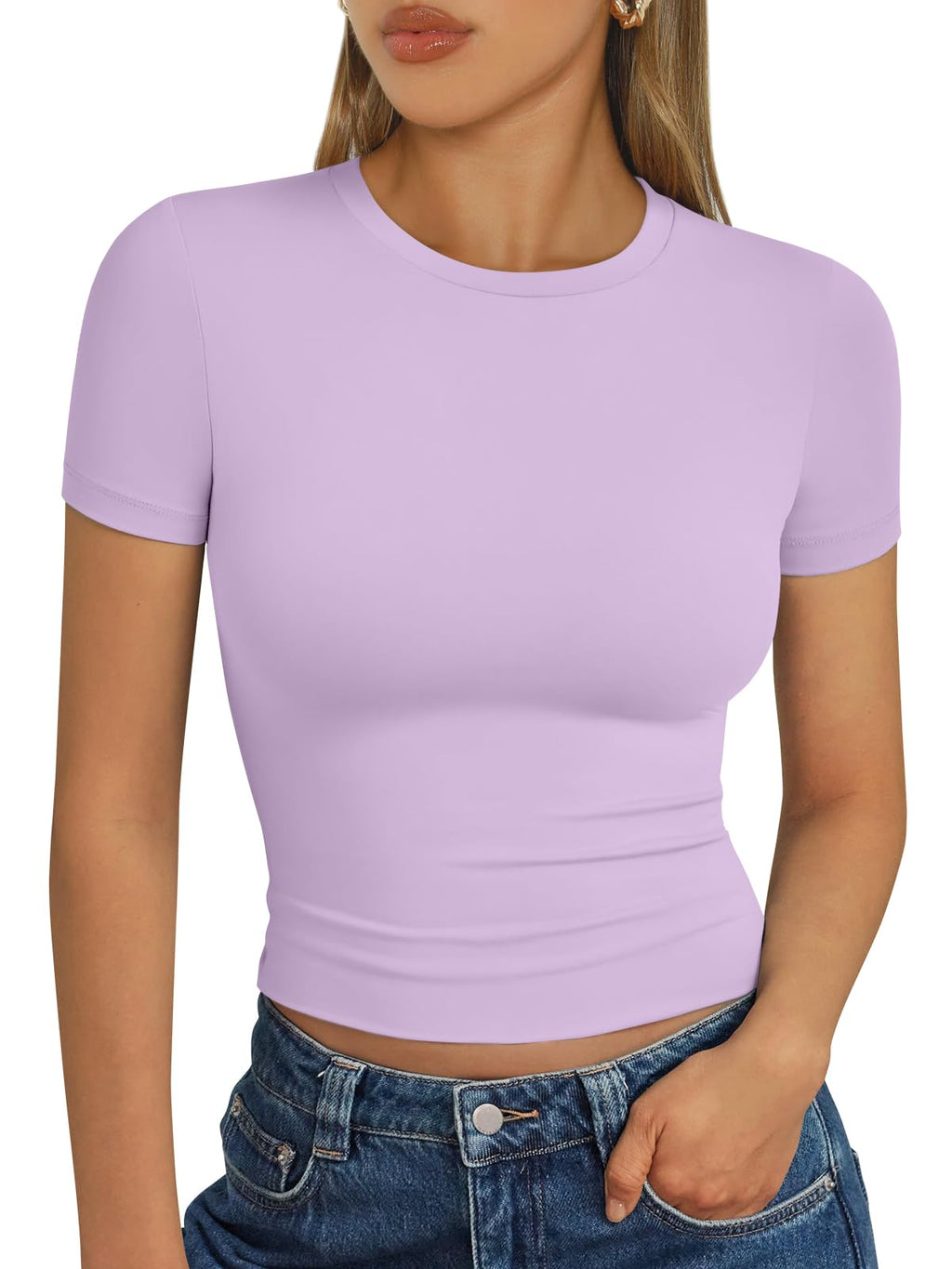Trendy Queen Womens Short Sleeve T Shirt Basic Summer Top