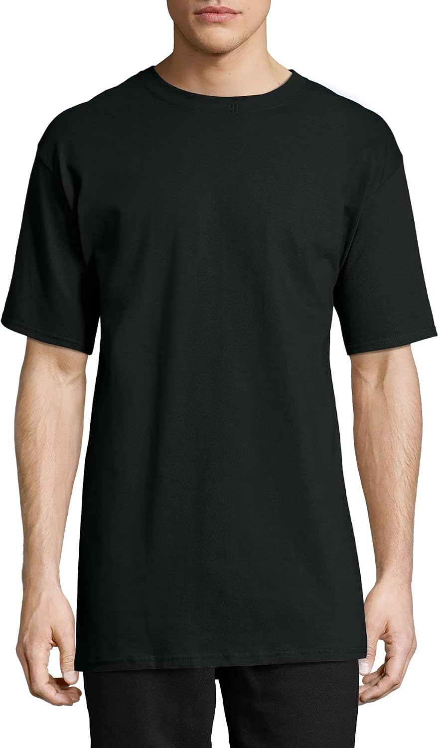 Hanes Men's Beefy-T T-Shirt, Heavyweight Cotton T-Shirts for Men, 1 or 2 Pack, Men's Tees (Tall