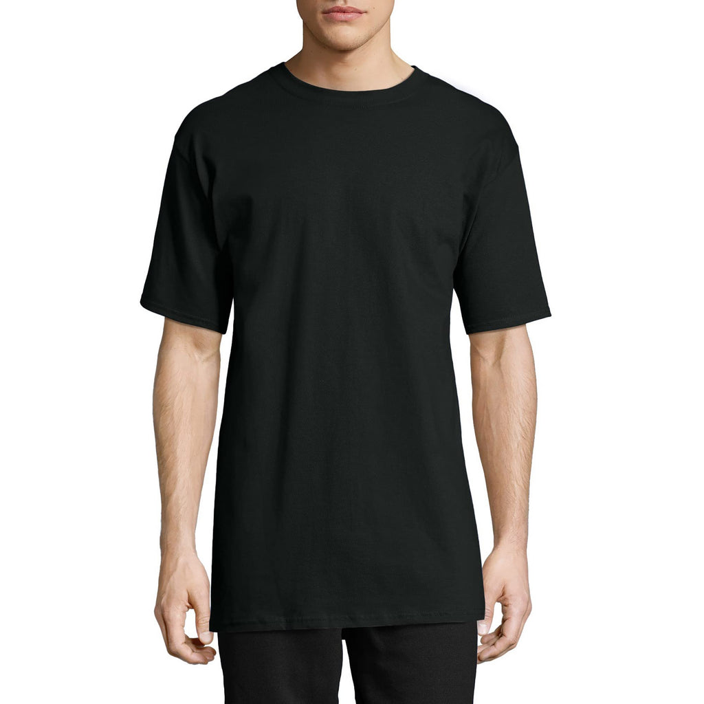 Hanes Men's Beefy-T T-Shirt, Heavyweight Cotton T-Shirts for Men, 1 or 2 Pack, Men's Tees (Tall
