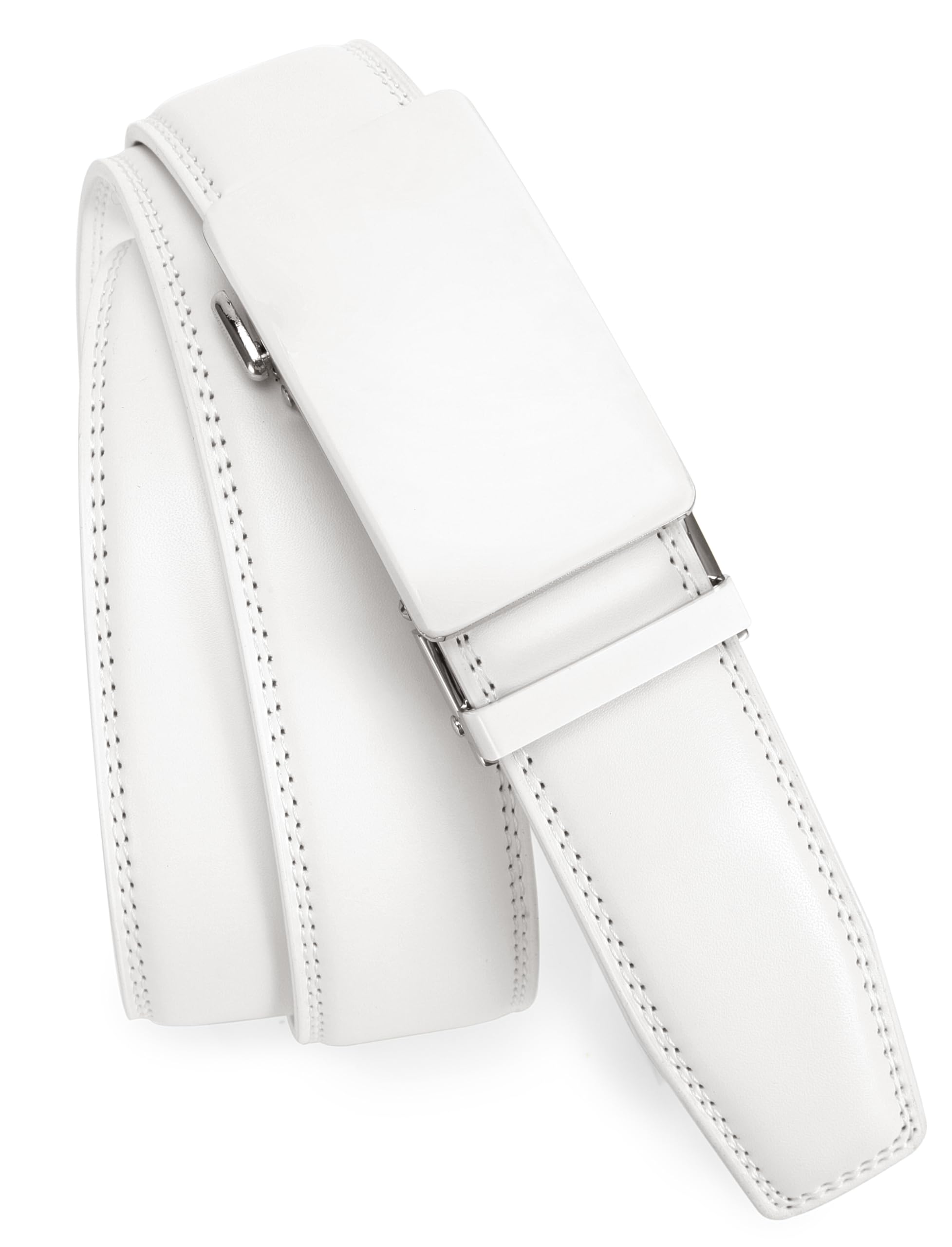 CHAOREN Mens Leather Ratchet Belt - 1 3/8" for Dress Pants