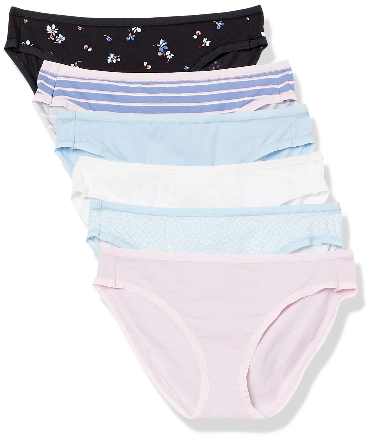 Amazon Essentials Women's Cotton Spandex Bikini Brief Underwear (Available in Plus Size)