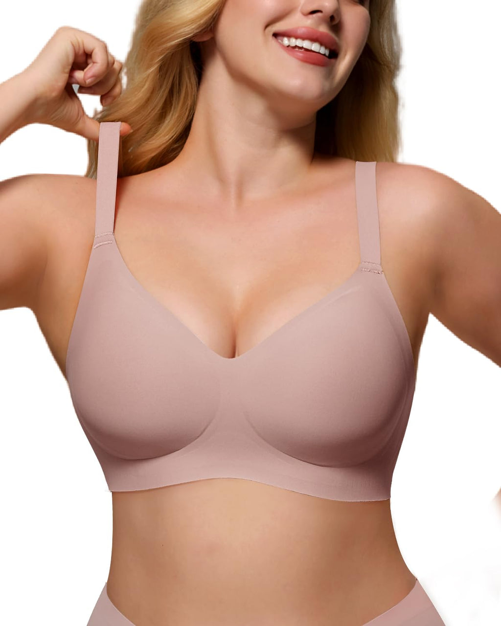 As Fairy Wireless Bras for Women Full Coverage Seamless Comfort T-Shirt Bra