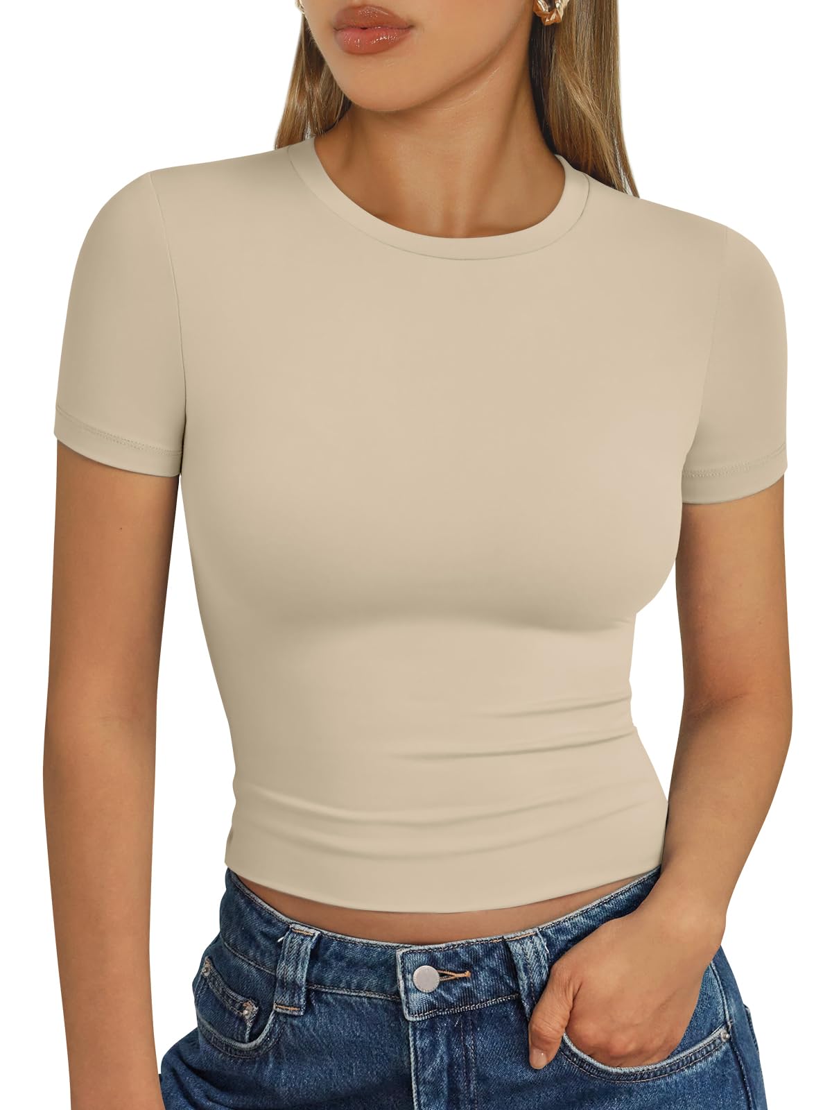 Trendy Queen Womens Short Sleeve T Shirt Basic Summer Top