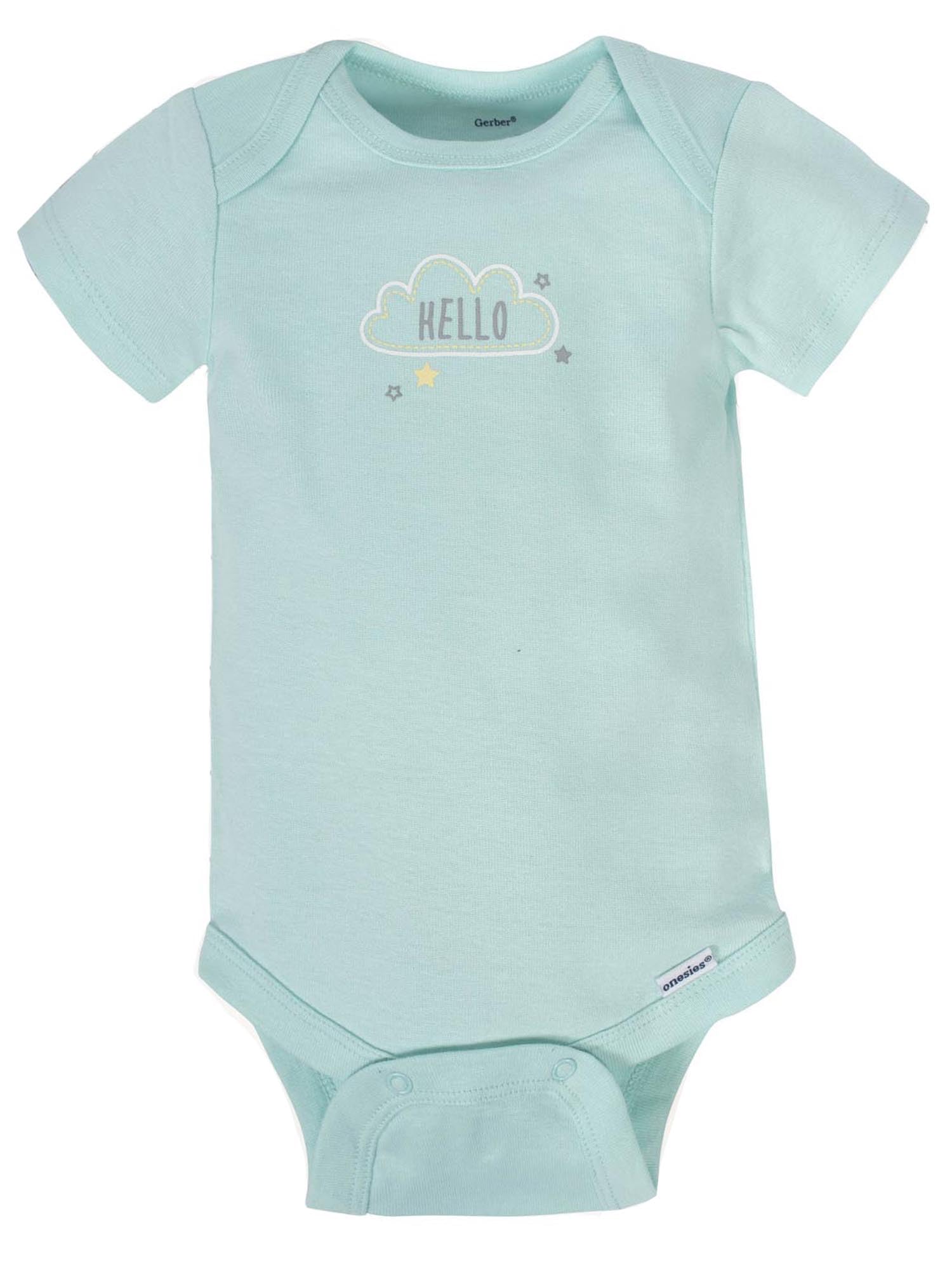 Gerber Baby Girls' 8-pack Short Sleeve Onesies Bodysuits