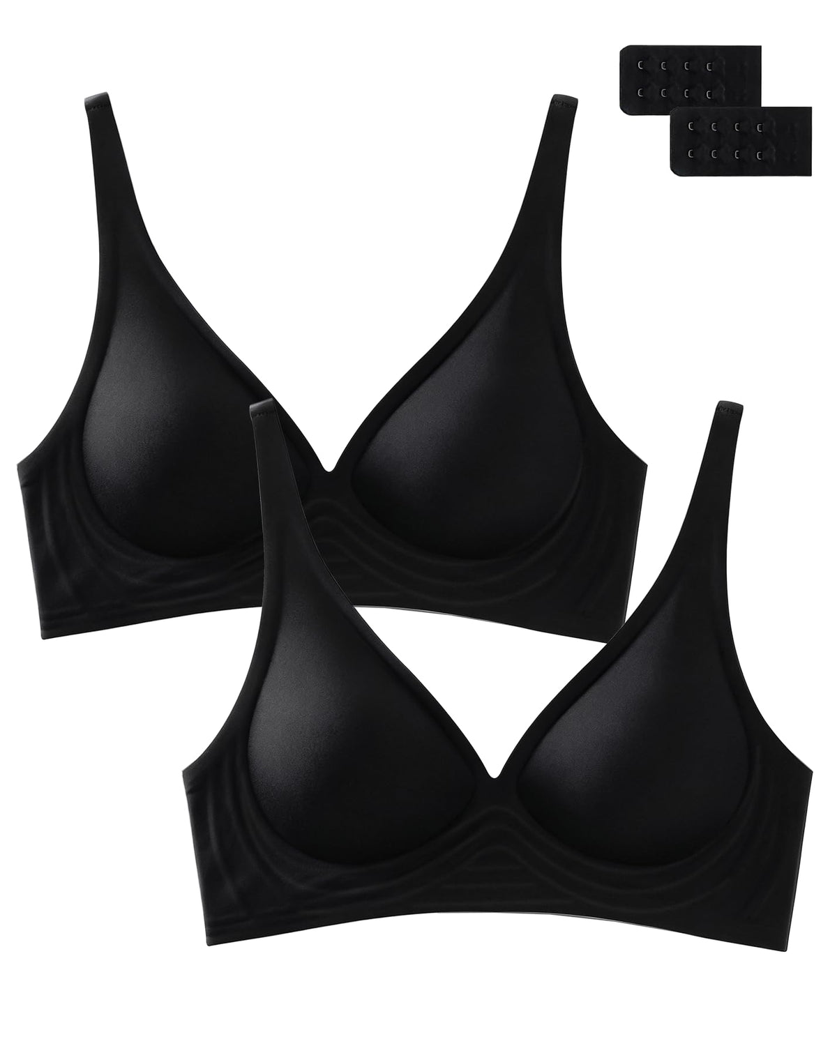 Deep V Bra Wireless Sexy Push Up Bralette Padded Seamless Jelly Bra