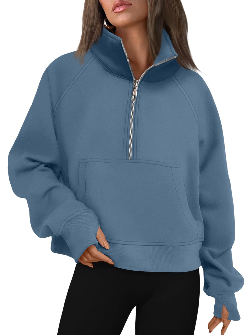 AUTOMET Womens Sweatshirts Half Zip Fleece Pullover Fall Outfits