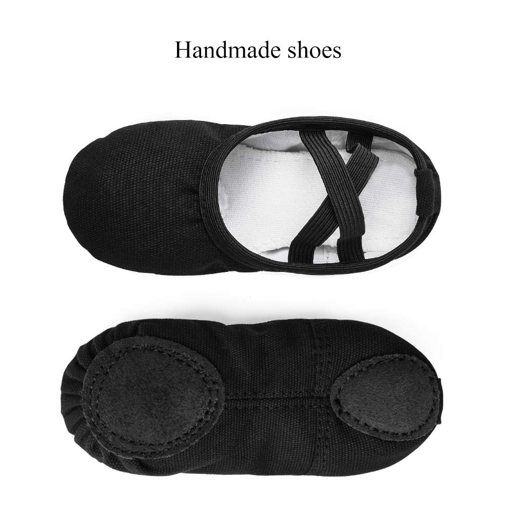 Stelle Canvas Ballet Shoes Toddler Girls No-Tie Split Sole Ballet Slippers