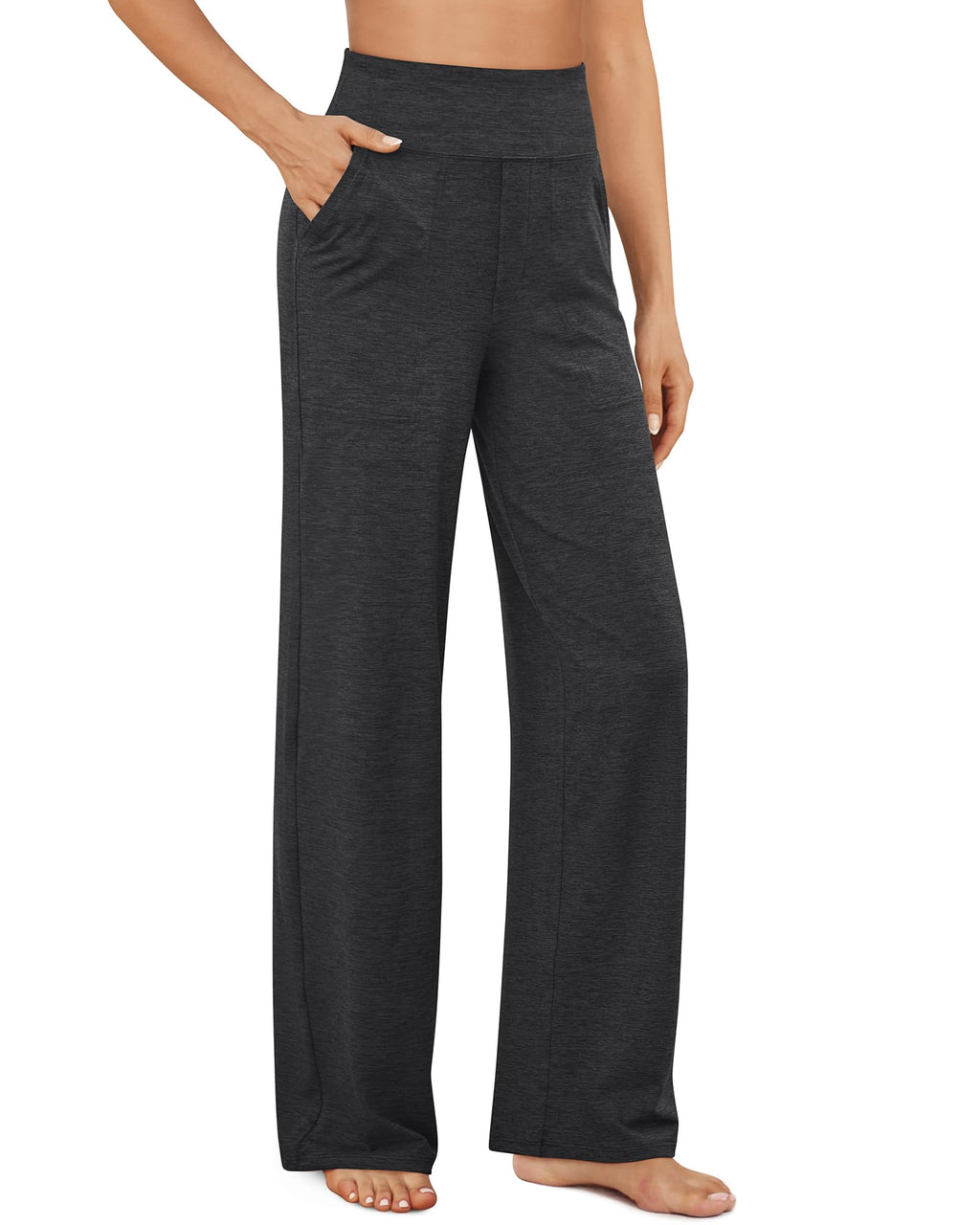 G4Free Yoga Pants for Women Wide Leg Pants with Pockets High Waisted