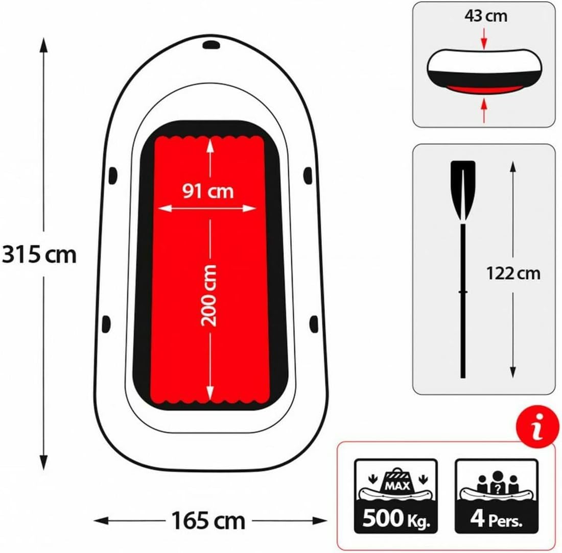 Intex 68324 Excursion Boat+Kürek+Pompa Set 315 cm, su sporları, plaj malzemesi, şişme ürün, yüzme aksesuarı, kamp, dalış, güvenlik