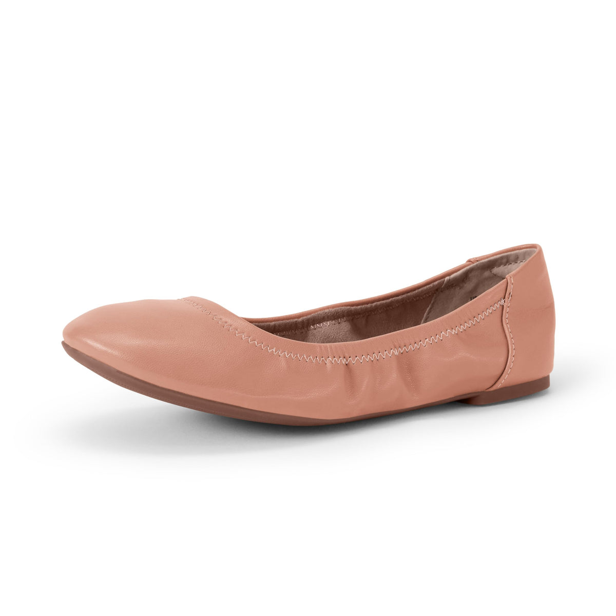 Amazon Essentials Women's Comfortable Round Toe Ballet Flats, Cushioned Memory Foam