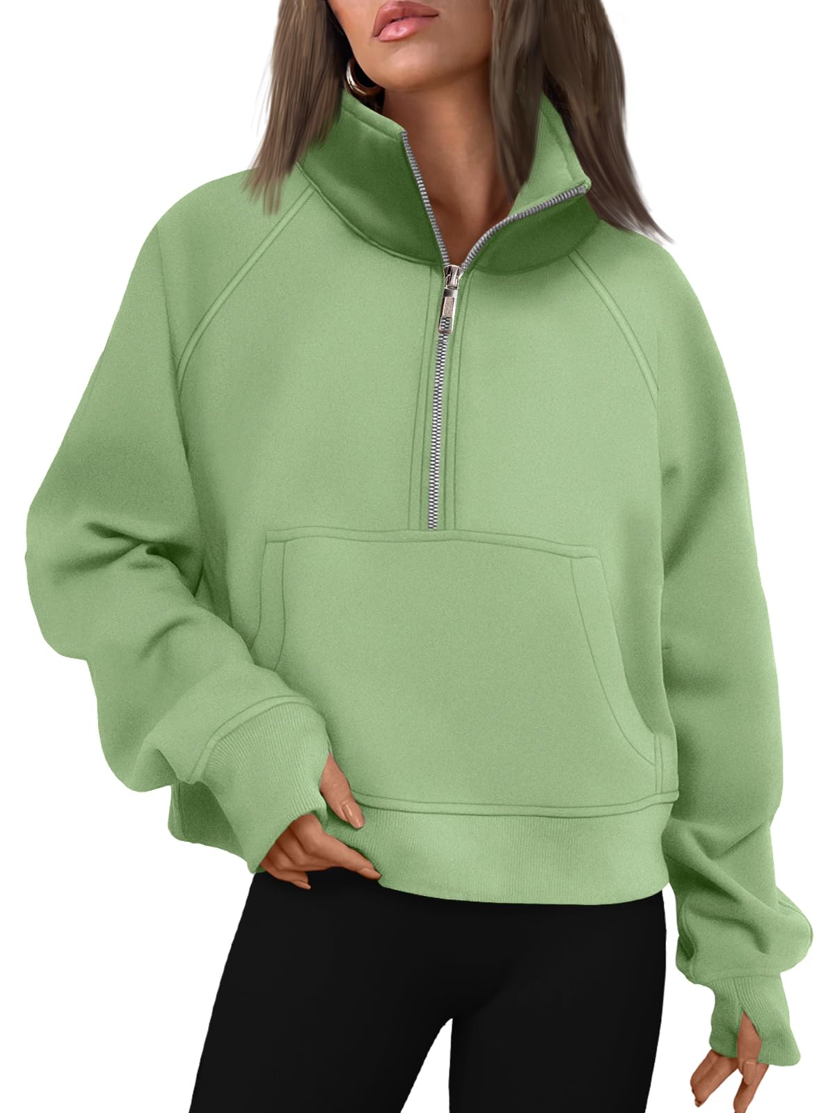 AUTOMET Womens Sweatshirts Half Zip Fleece Pullover Fall Outfits