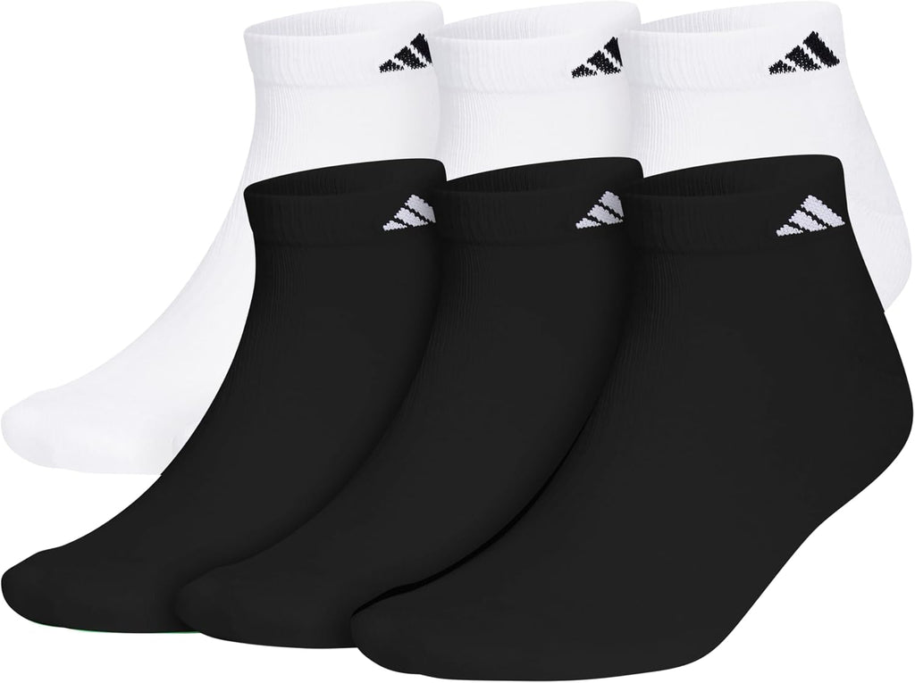 adidas Men's Athletic Cushioned Low Cut Ankle Socks 6 Pairs