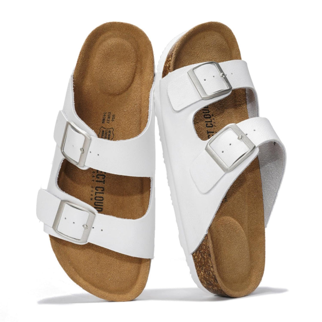 Project Cloud 100% Genuine Leather Womens Sandals Slides for Women (Venita)