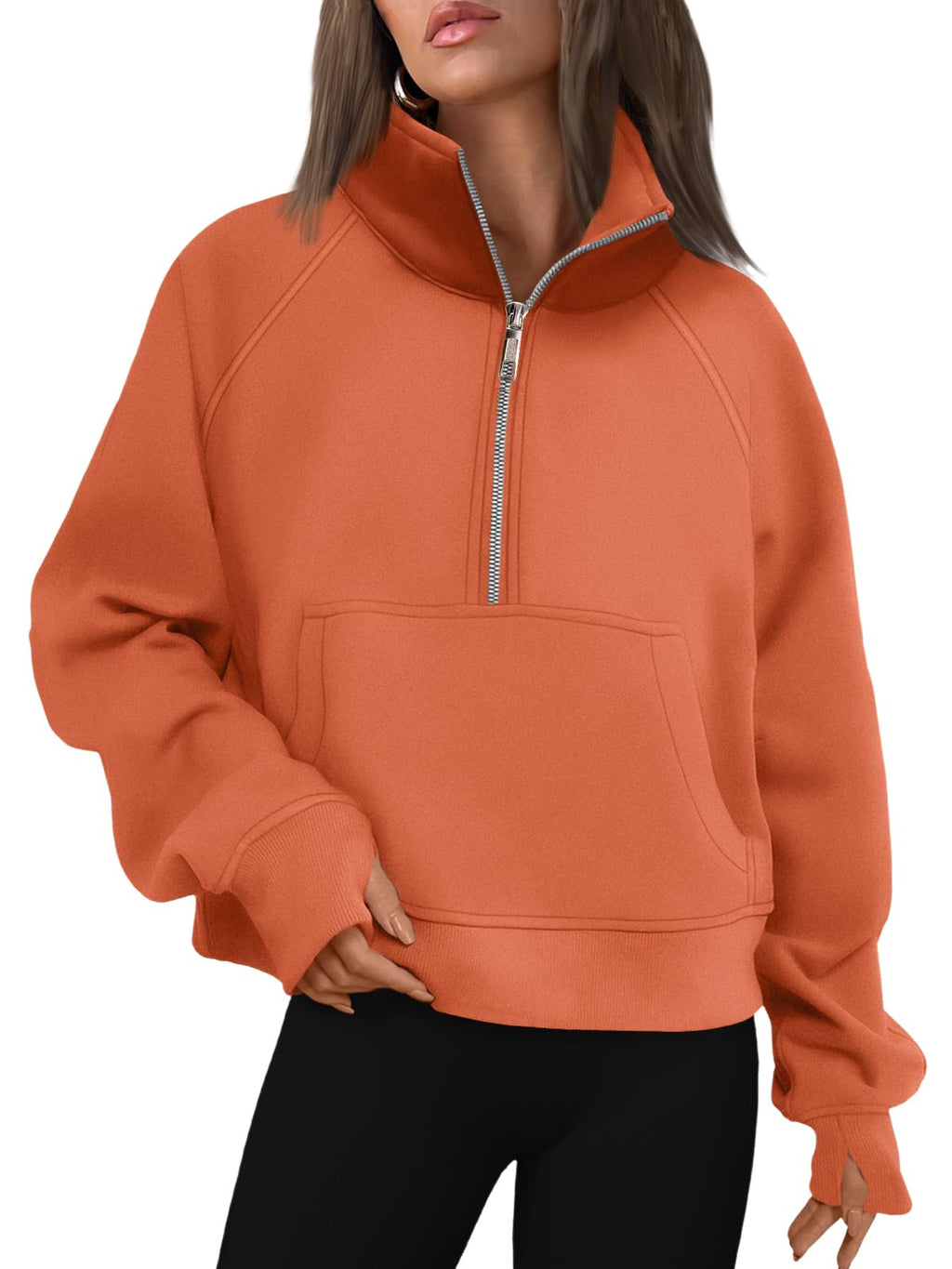 AUTOMET Womens Sweatshirts Half Zip Fleece Pullover Fall Outfits