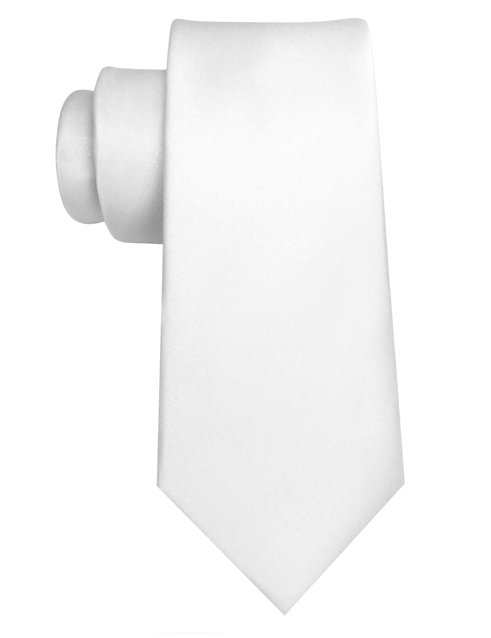 JEMYGINS Solid Color Tie Mens Necktie for Business and Wedding