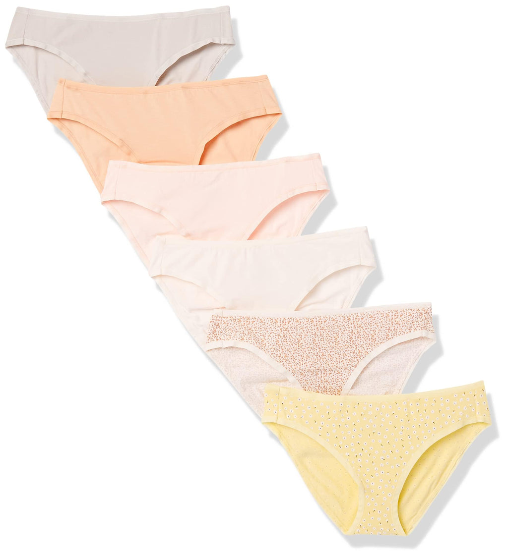 Amazon Essentials Women's Cotton Spandex Bikini Brief Underwear (Available in Plus Size)