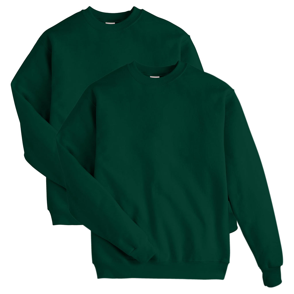 Hanes Men's Sweatshirt, EcoSmart Fleece Crewneck Sweatshirt, Big & Tall Available, 1 or 2-Pack