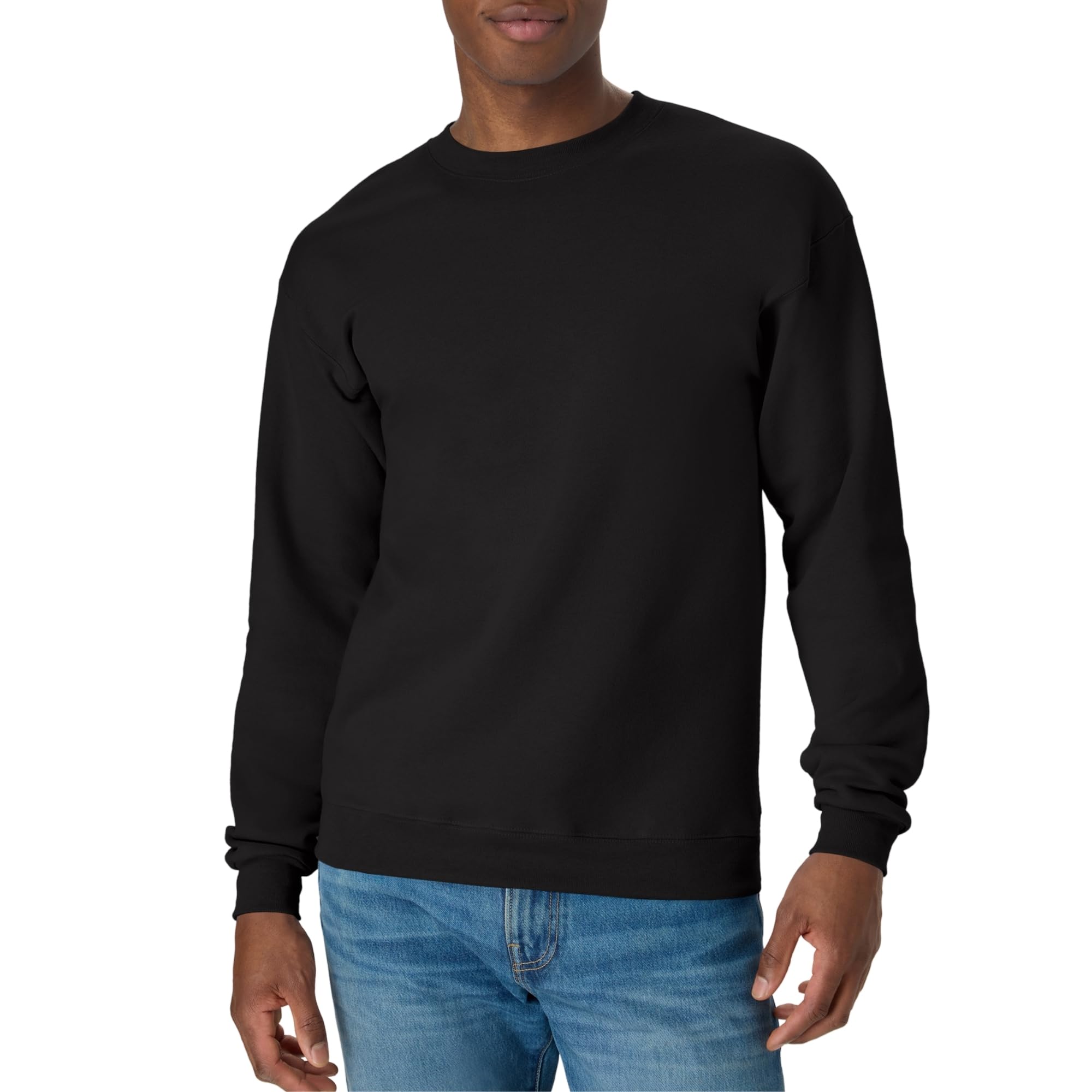 Hanes Men's Sweatshirt, EcoSmart Fleece Crewneck Sweatshirt, Big & Tall Available, 1 or 2-Pack