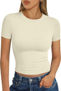Trendy Queen Womens Short Sleeve T Shirt Basic Summer Top