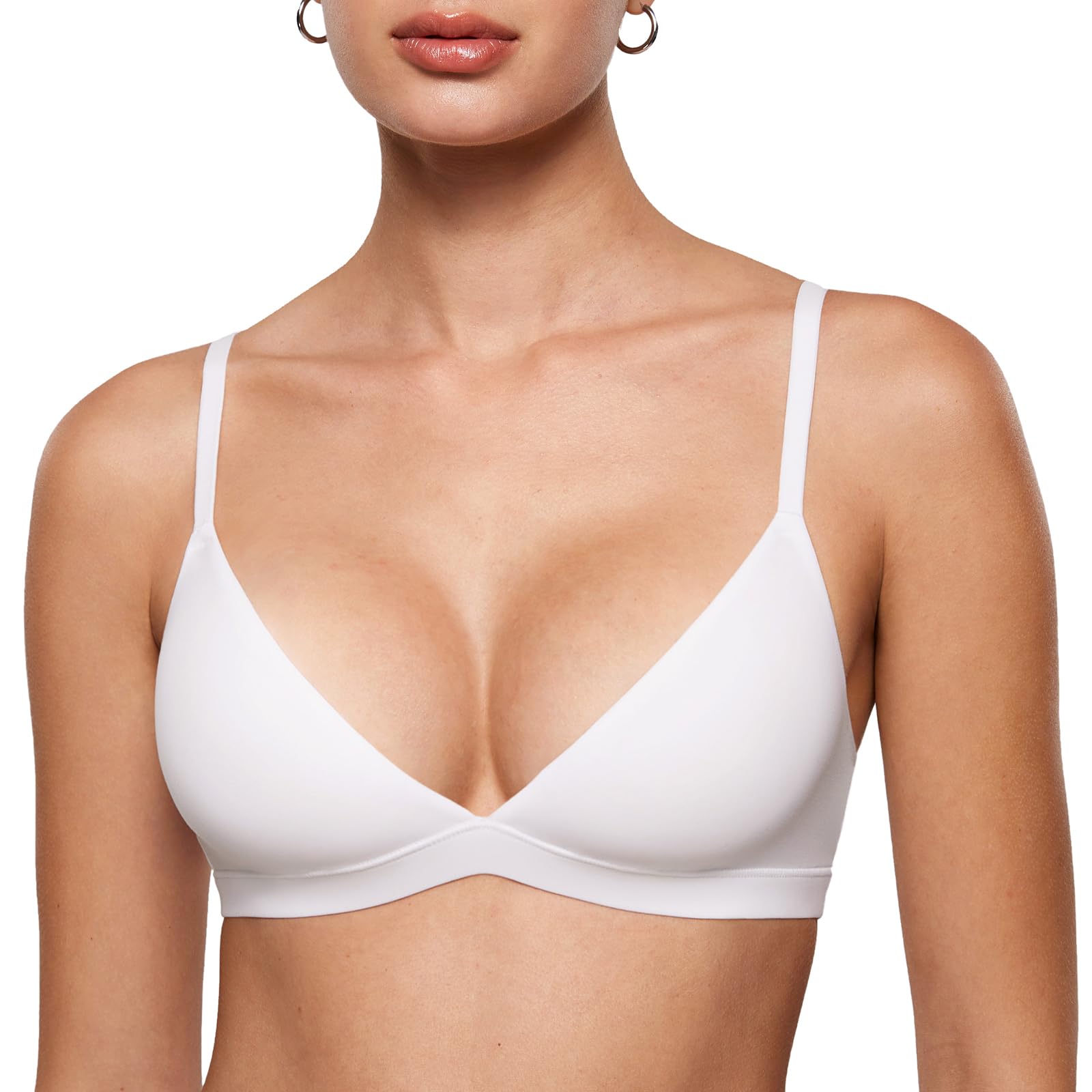 INLYRIC Women's Unlined Triangle Bralette
