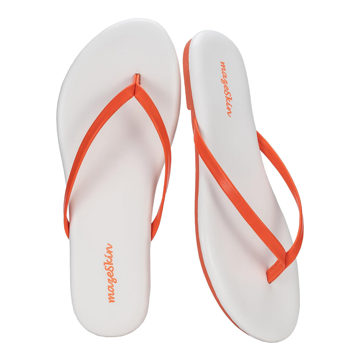 mazeskin Womens Memory Foam Flip Flops Flat Thong Sandals