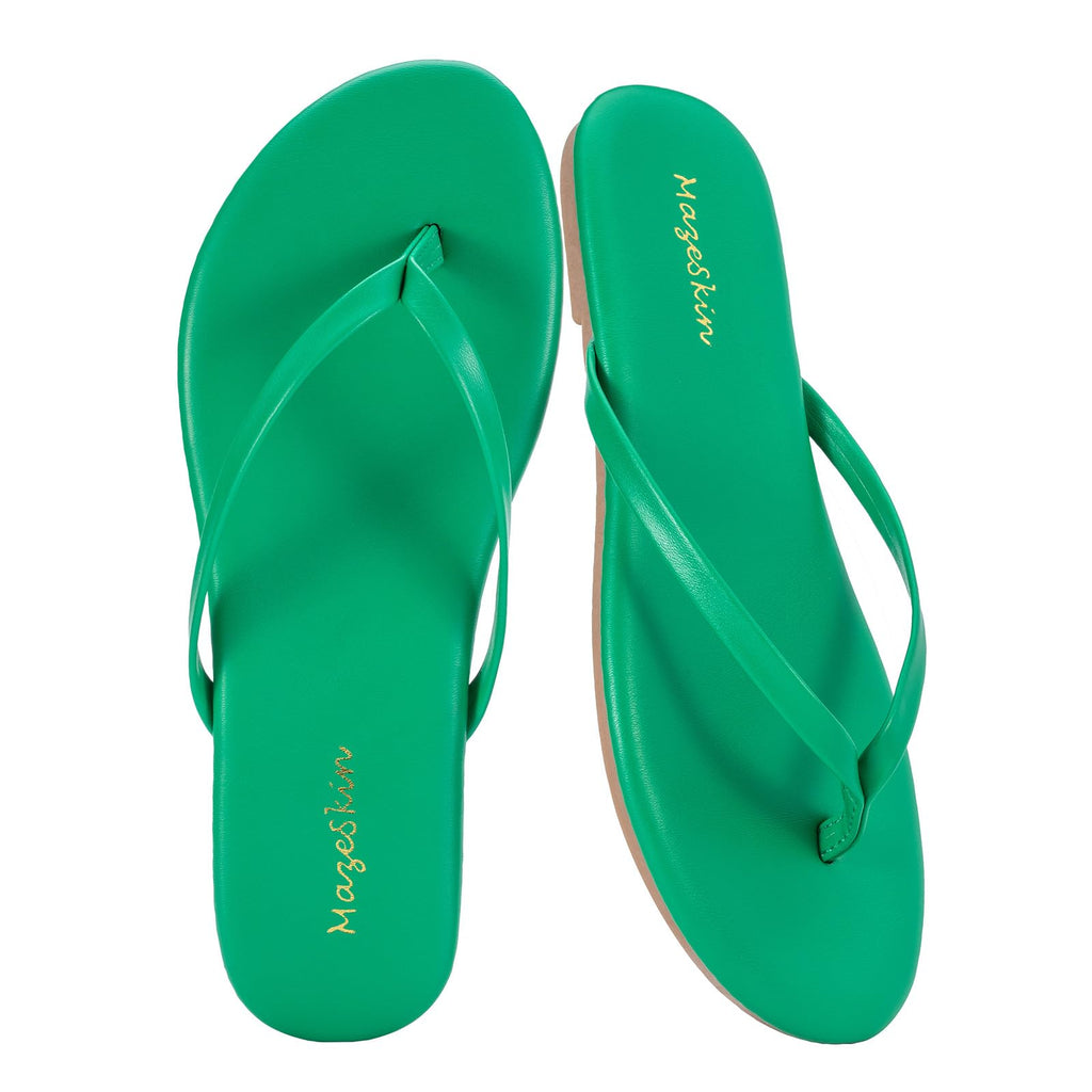 mazeskin Womens Memory Foam Flip Flops Flat Thong Sandals