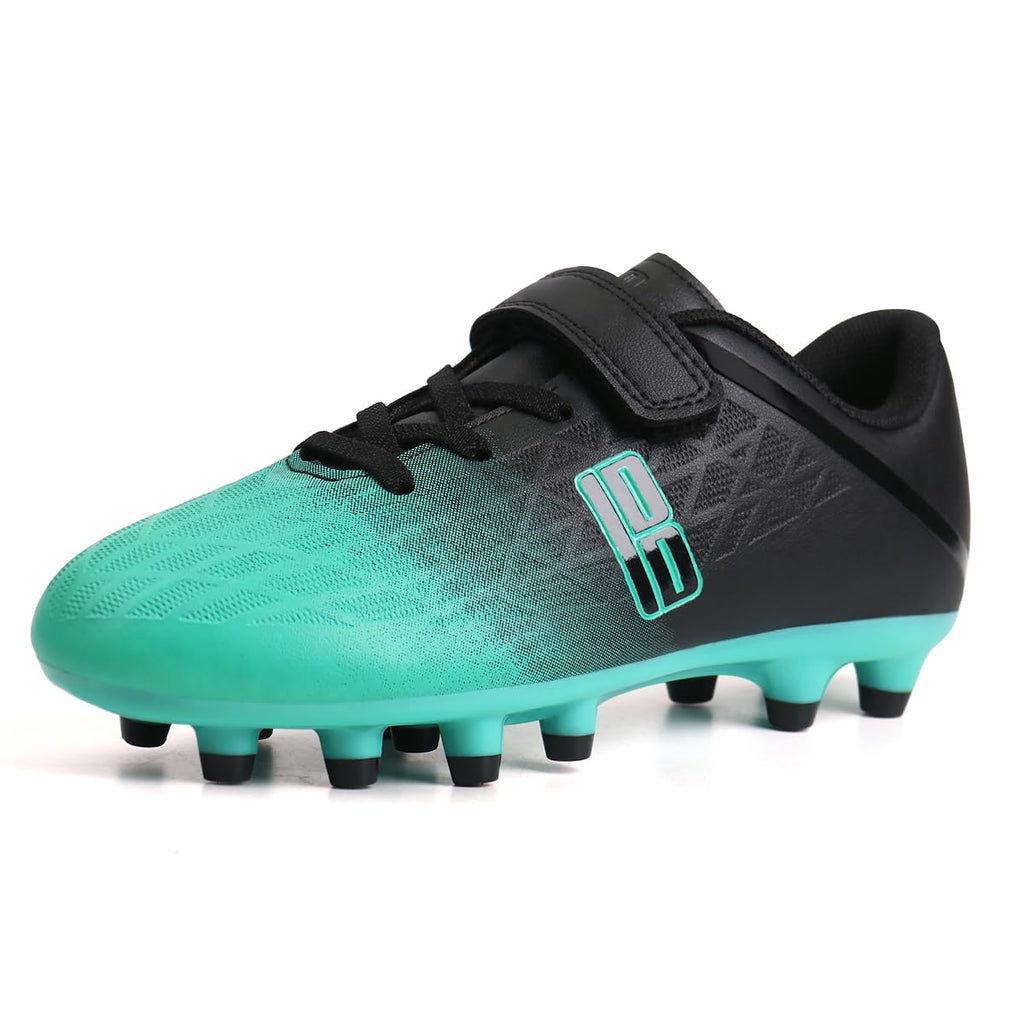 brooman Kids Firm Ground Soccer Cleats Boys Girls Athletic Outdoor Football Shoes
