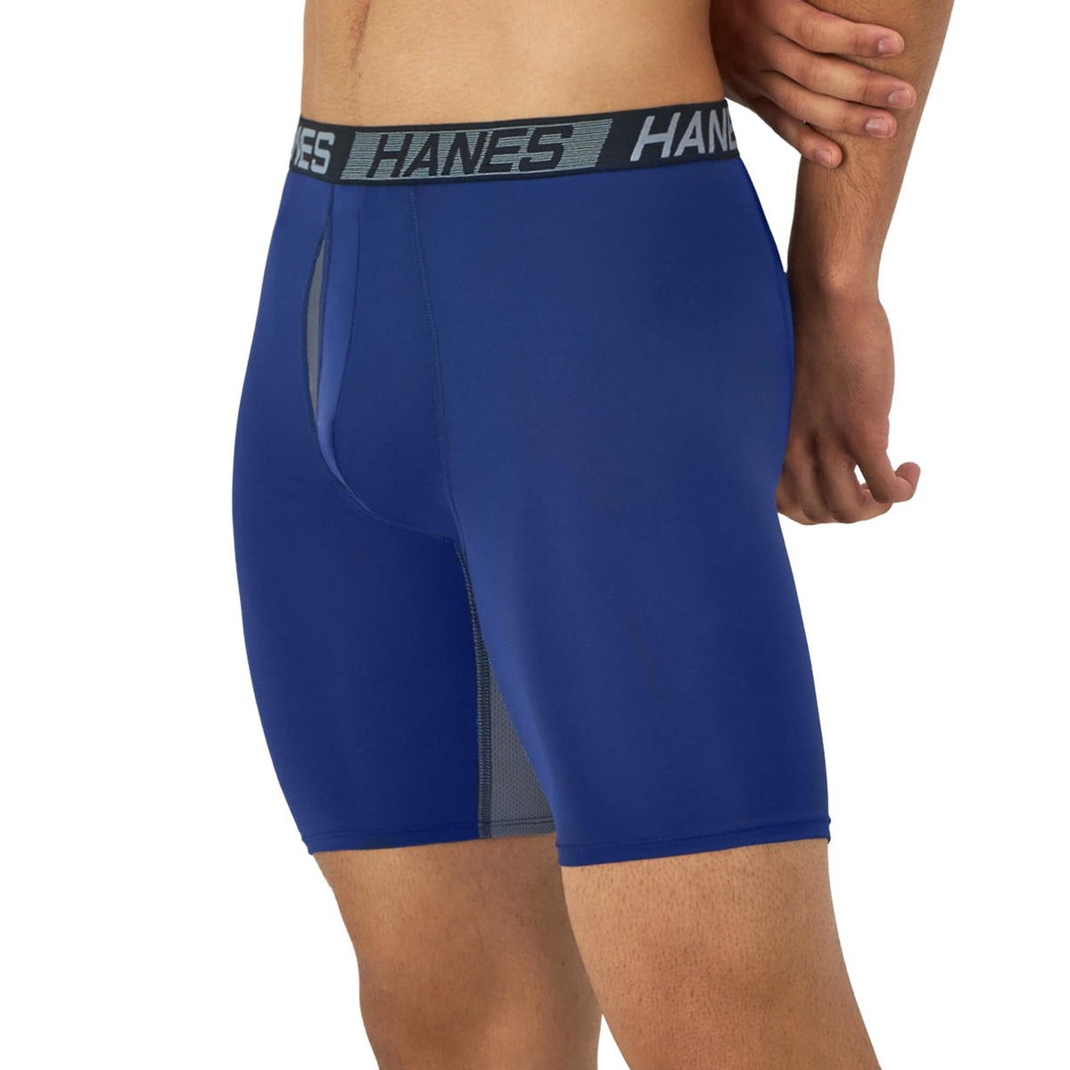 Hanes Men's Underwear Boxer Briefs Pack, 3-Pack, Total Support Pouch, Long or Short-Leg Boxer Briefs