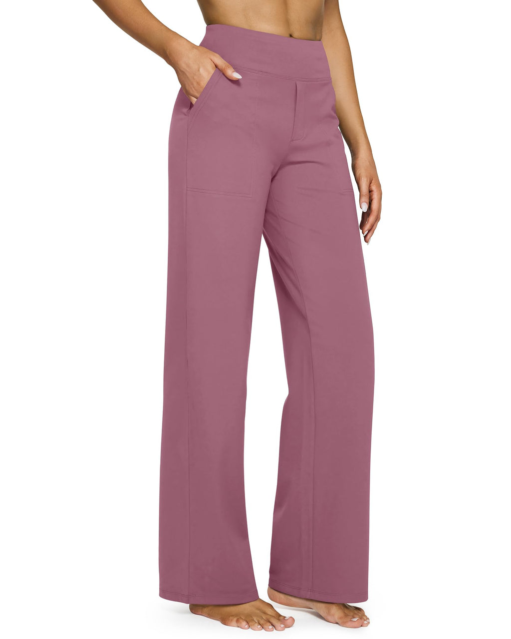 G4Free Yoga Pants for Women Wide Leg Pants with Pockets High Waisted