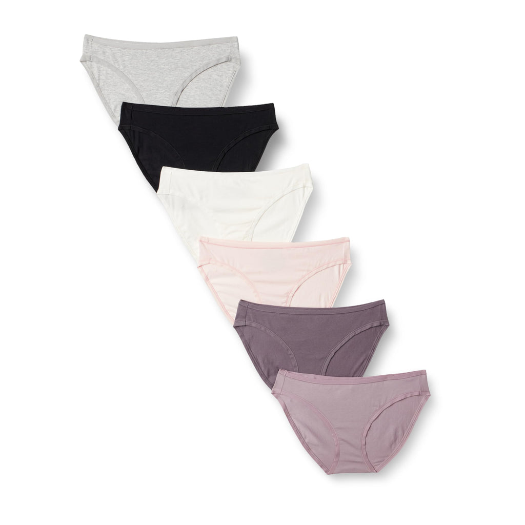 Amazon Essentials Women's Cotton Spandex Bikini Brief Underwear (Available in Plus Size)