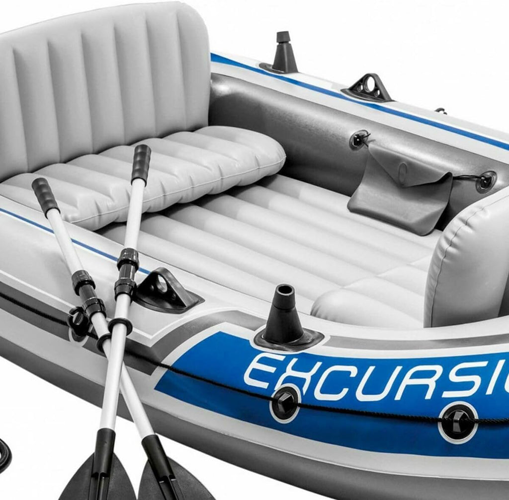 Intex 68324 Excursion Boat+Kürek+Pompa Set 315 cm, su sporları, plaj malzemesi, şişme ürün, yüzme aksesuarı, kamp, dalış, güvenlik
