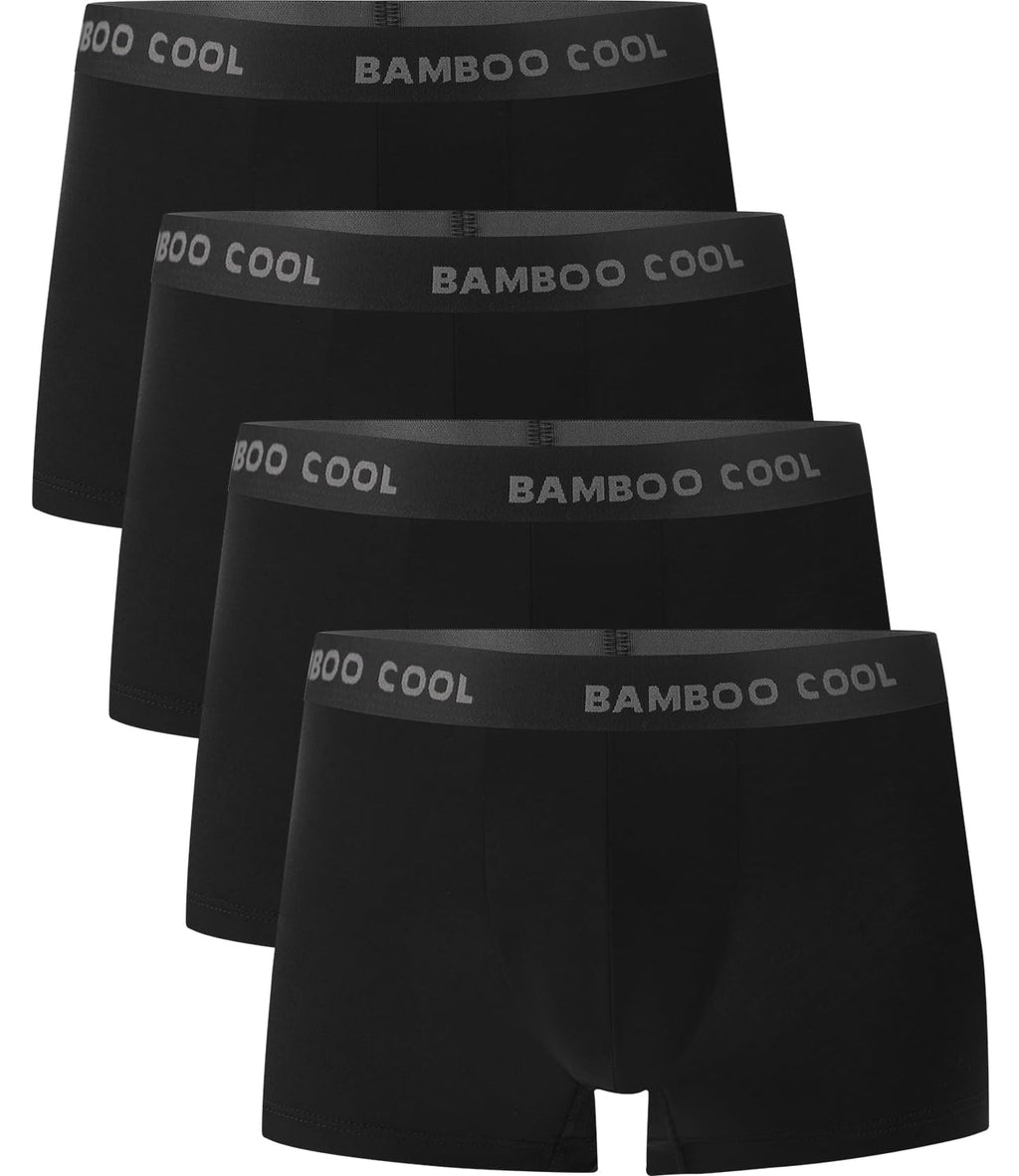 BAMBOO COOL Men's Boxer Briefs Ultra Breathable Underwear Multipack