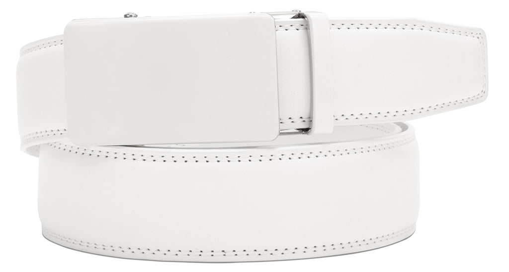 CHAOREN Mens Leather Ratchet Belt - 1 3/8" for Dress Pants