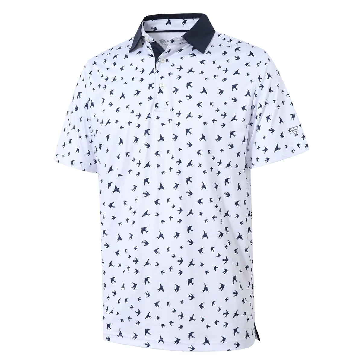 Golf Shirts for Men Dry Fit Short Sleeve Print Performance Moisture Wicking Polo Shirt